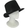 Top Hat- Black Hard Felt-5 inch Tall