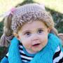 The Lilly Hat- Woven Yarn Hair Hat- Brown- Small Kids Size