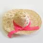 Straw Ladies Spring Hat w/Ribbon 