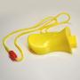 Duck Whistle on Lanyard w/Breakaway- Yellow- Each in a Poly Bag