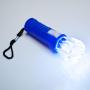 LED Flashlight w/Hand Strap- Blue- 2 Dozen Display Box- Batteries Included