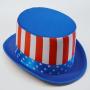 Patriotic American Flag Top Hat