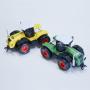 Die Cast Farm Tractor 4 Inches Long- Pull Back- Asst Colors- 18 Pc Display