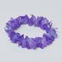 Purple Hawaiian Flower Lei Bracelet