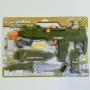 Large Deluxe Military Playset- w/14 Inch Sound Gun, Watch, Knife, Dog Tag and More