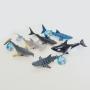 Pull Back Ocean Animals- 5 Inch- Sharks, Dolphins, Whales - 12 Pc Display