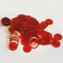 Red Plastic Chips- 100 Count Bag