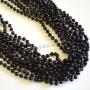 Round 7mm Black Bead 33In