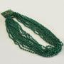 Round 7mm Green Bead 33In
