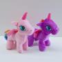 Plush Unicorn- 10 Inch- Pink and Purple Assorted w/Rainbow Mane and Tail