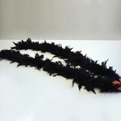 Feather Boa- Black- 6 Foot-