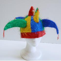 Sparkle Jester Hat- Multicolor With 6 Points and Bells