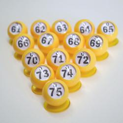Bingo Ball Waiters - O row 61-75 per package