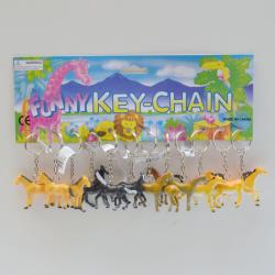 Horse Keychain- 2.5 Inch- 4 Assorted Designs