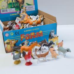 Farm Animal Figurines- 2 Inch- 12 Assorted in 8 Dozen Display Box
