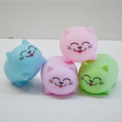 Large Air-Filled Soft Cat Ball- 3 Inch- 1 Doz Dsp Box