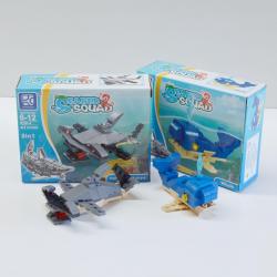Block Assembly Toy- Sea Life Assortment- 40 Piece Average- 8 Assorted