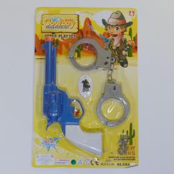 Small Wild West Water Gun Set- Includes Handcuffs w/Keys and Pendant