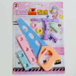 Carded Tool Playset- 8 Piece Set- Pastel Colors