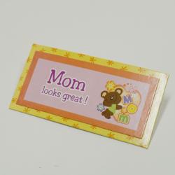 Mom Placard w/Magent and Stand- 6 Inch- Closeout