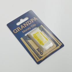 Grandpa Money Clip- Metal- Carded- Closeout