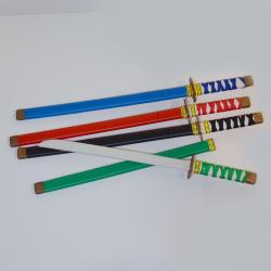 Ninja Sword- 24 Inch- Asst Colors- Poly Bagged w/Header