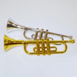 Carnival Horn / Trumpet- Gold and Silver Assorted- 13 Inch