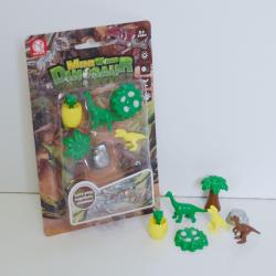Mini Dinosaur Set- 7 Pieces- Blister Carded