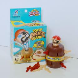 Pop-Up Pirate Barrel Game- Color Boxed