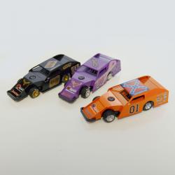 Modified Die Cast Pull Back Cars- 5.5 Inch Including The General Lee- 8 Pc Display 1:32 Scale