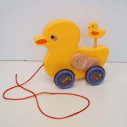 Pull-Along Duck on String- 7.5 Inch- Boxed