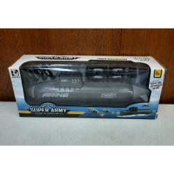 Friction Powered Submarine- w/ Missile Launcher- 10 Inch- Boxed