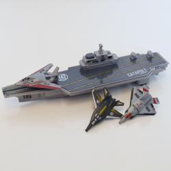 Aircraft Carrier w/ Lauching System and Planes- 9.5 Inch- Boxed