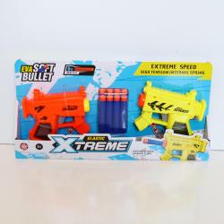 Foam Dart Gun Set- Twin Pack- 2 Guns and 8 Foam Darts- Carded