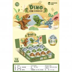 DIY Build-a-Dinosaur w/Biting Head in Egg- 12 Piece Display Box