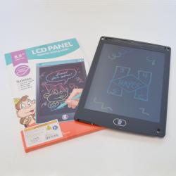 Large Electronic Doodle Pad w/ Stylus- 8.5 Inch Screen- Black