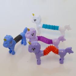 Unicorn w/ Telescoping Body- 5 Inches Stretches to 7 Inches- 3 Doz Display Box