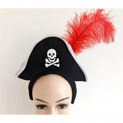 Pirate Headband- 10 Inches Wide- Each in a Poly Bag
