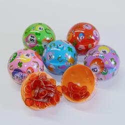 Bingo Ball Magnet w/100 Chips - 6 Assorted Colors