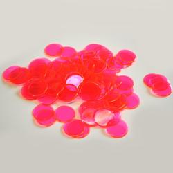 Pink Plastic Chips- 100 Count Bag