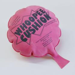 Whoopee Cushion- Deluxe 8 Inch- Pink Rubberlike Material- Poly Bagged w/Header Card