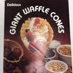 Poster- Giant Waffle Cones