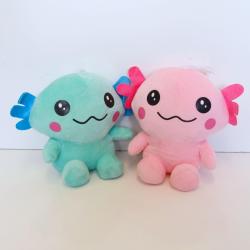 Small Plush Axolotl- 2 Asst Colors Pink/Blue- 9 Inch