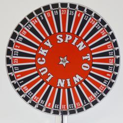 Prize Wheel-23 Inch w/40 Numbers- On Stand and w/ Laydown