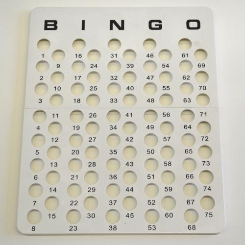 Bingo Master Board for Large Bingo Balls 
